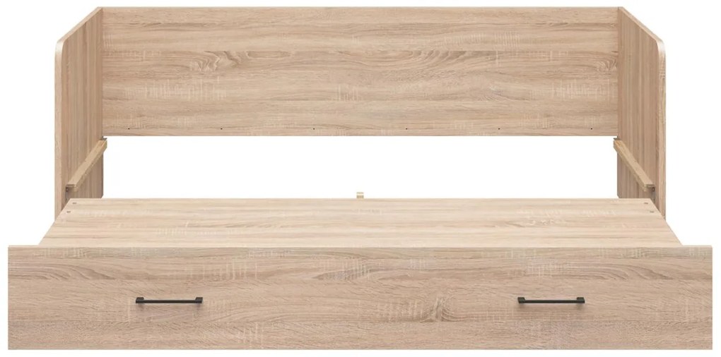 Jednolôžková rozkladacia posteľ 80 cm BRW Tetrix 13 (dub sonoma) (s úl. priestorom). Akcia -35%. Vlastná spoľahlivá doprava až k Vám domov. 1098495