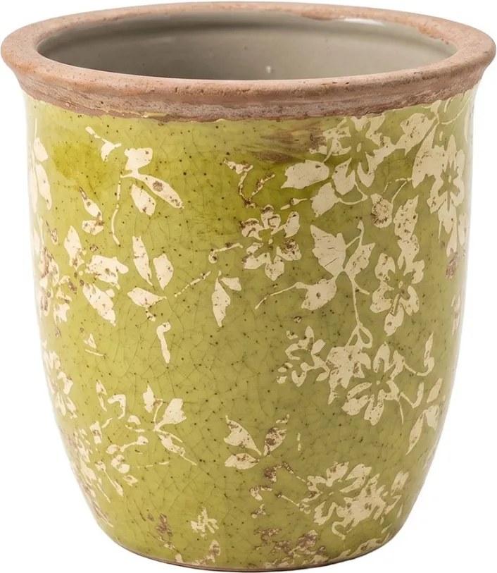 Planter Green Ceramic - ? 13*13 cm