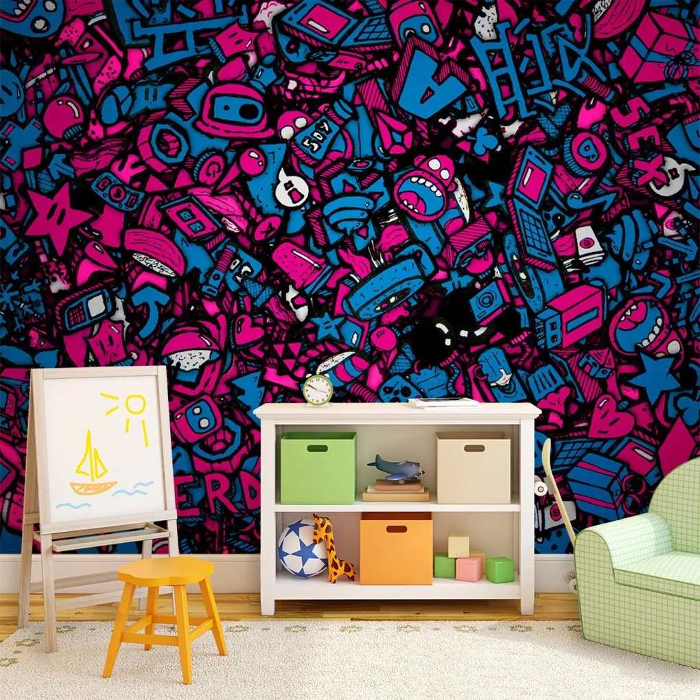 Sablio Tapeta Kreslené obrázky - 336x220 cm