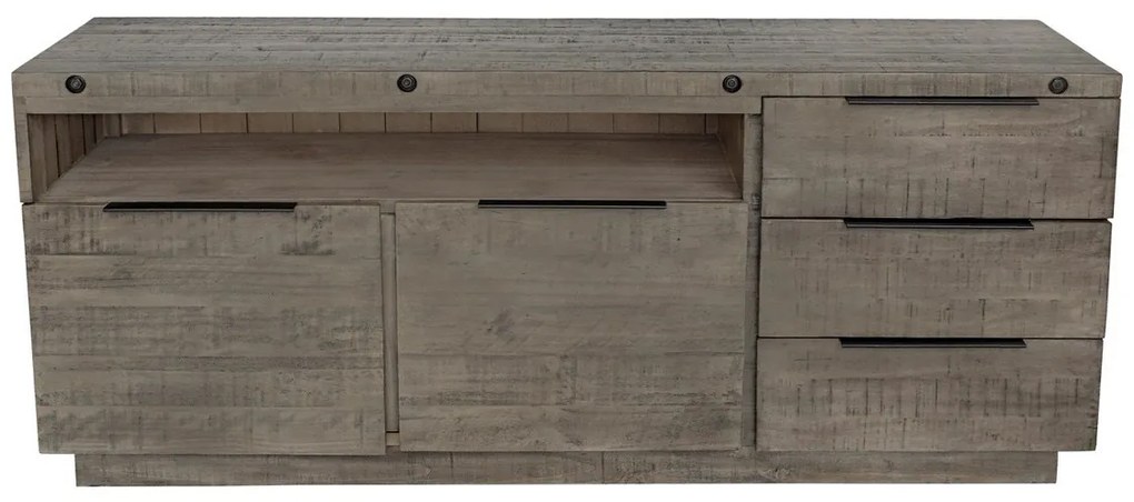 Dizajnová komoda Harlow 150 cm sivá - borovica