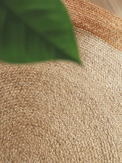 Koberec Hanse Home JUTTA naturálny / krémový / zlatý kruh