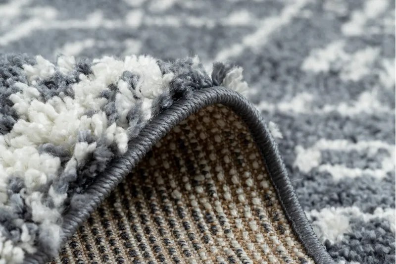 Kusový koberec Berber Tanger B5940 grey and white, 140x190, šedá, obývacia izba, Dywany Łuszczów