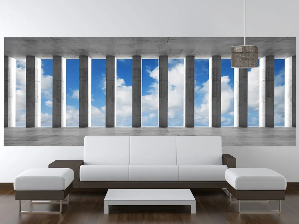 Gario Fototapeta Betónové stĺpy a nebo Veľkosť: 200 x 135 cm, Materiál: Vliesová