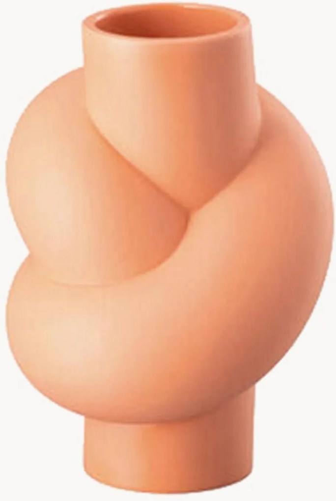 Porcelánová mini váza Node Coral, V 10 cm