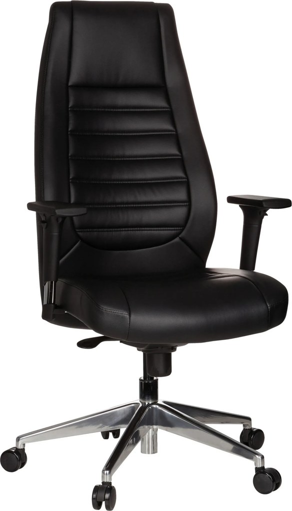 XXXLutz OTOČNÁ STOLIČKA, vzhľad kože, čierna MID.YOU - Online Only kancelárie - 001918066601