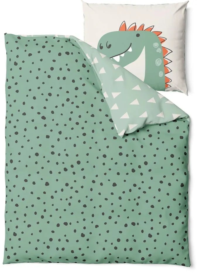 Detské bavlnené obliečky Bonami Selection Dino, 140 x 200 cm