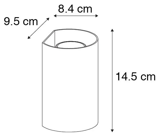 Inteligentná nástenná lampa biela okrúhla vrátane 2 WiFi GU10 - Sabbir