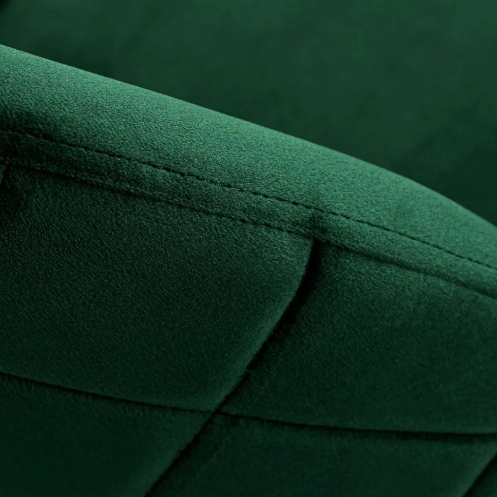 Čalúnená designová stolička ForChair IV zelená