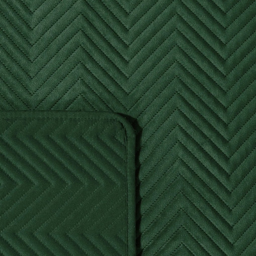 Prehoz na posteľ SOFIA 220X240 cm, tmavo-zelená