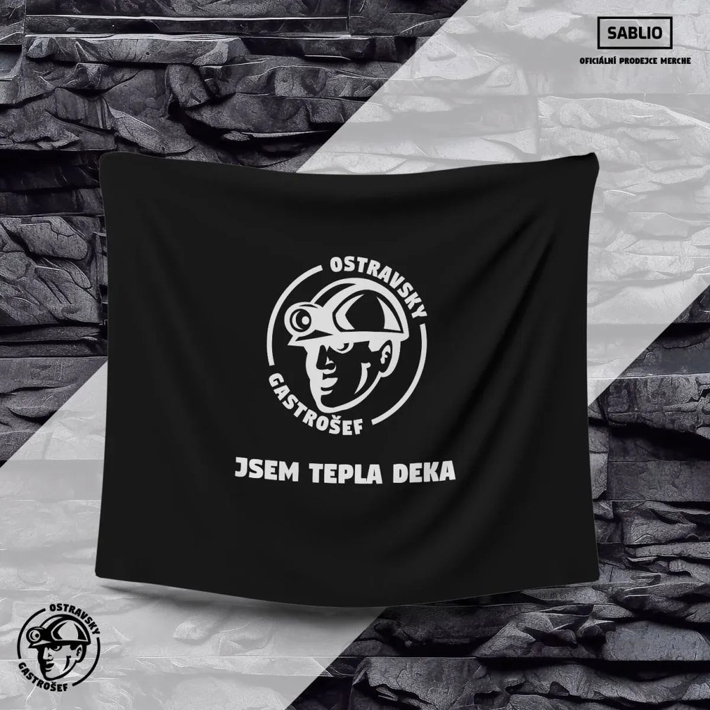 Sablio Deka s vlastním potiskem - 190x140 cm - Ostravsky gastrošef
