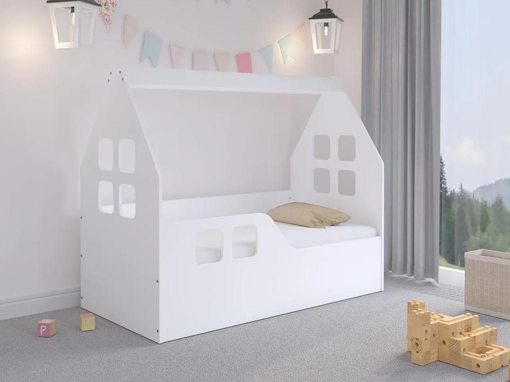 Detská posteľ Navid 140x70 cm, Strana: ľavá, Rozmer postele: 140x70, zásuvka: nie, Farby: biely Mirjan24 5903211042393