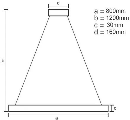 LED Stmievateľný luster na lanku LED/55W/230V 3000-6500K + diaľkové ovládanie