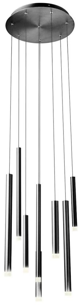 Redo 01-2052 - LED Luster na lanku MADISON 8xLED/4W/230V čierna