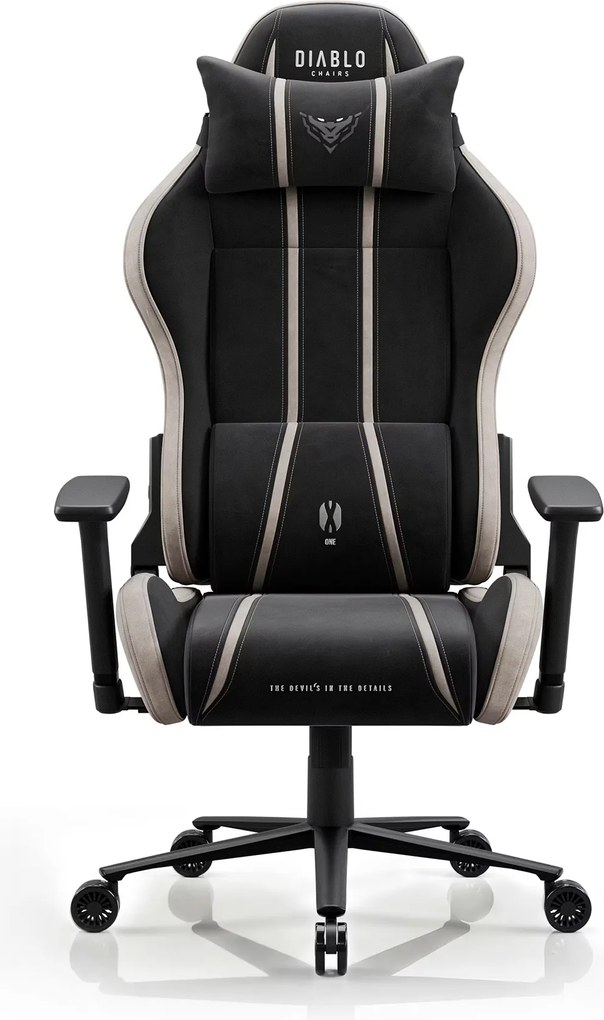 Látková herná stolička čierno-béžová Diablo X-One 2.0 Camel Black Normal