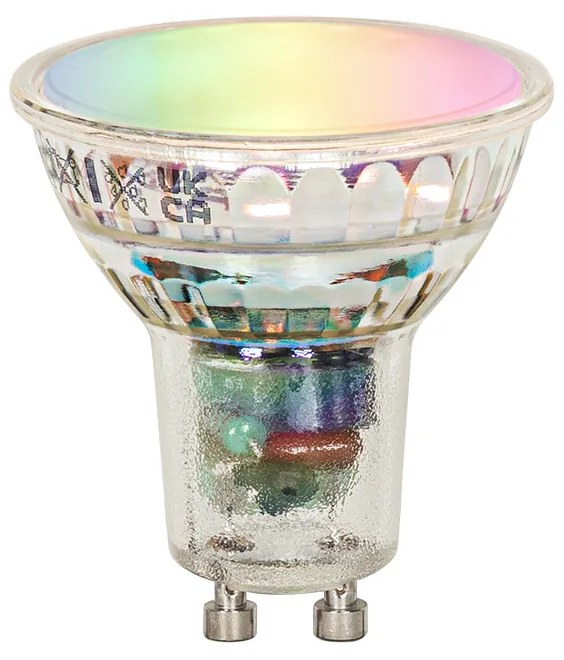 Inteligentná nástenná lampa hrdzavohnedá IP44 vrátane 2 wifi GU10 - Baleno