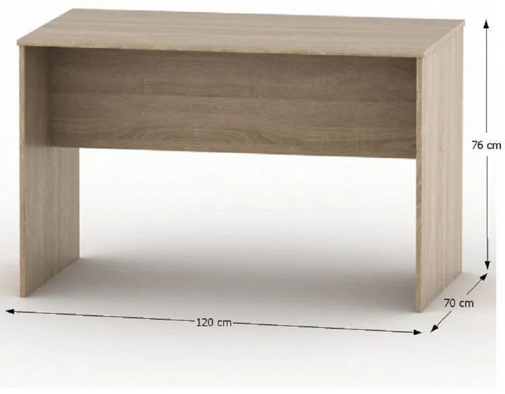 Tempo Kondela Zasadací stôl Tempo Asistent New 21 ZA, dub sonoma, 120 cm