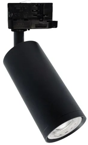 Bodové svietidlo do lištového systému MICA 1xGU10/25W/230V 3-fázové čierna