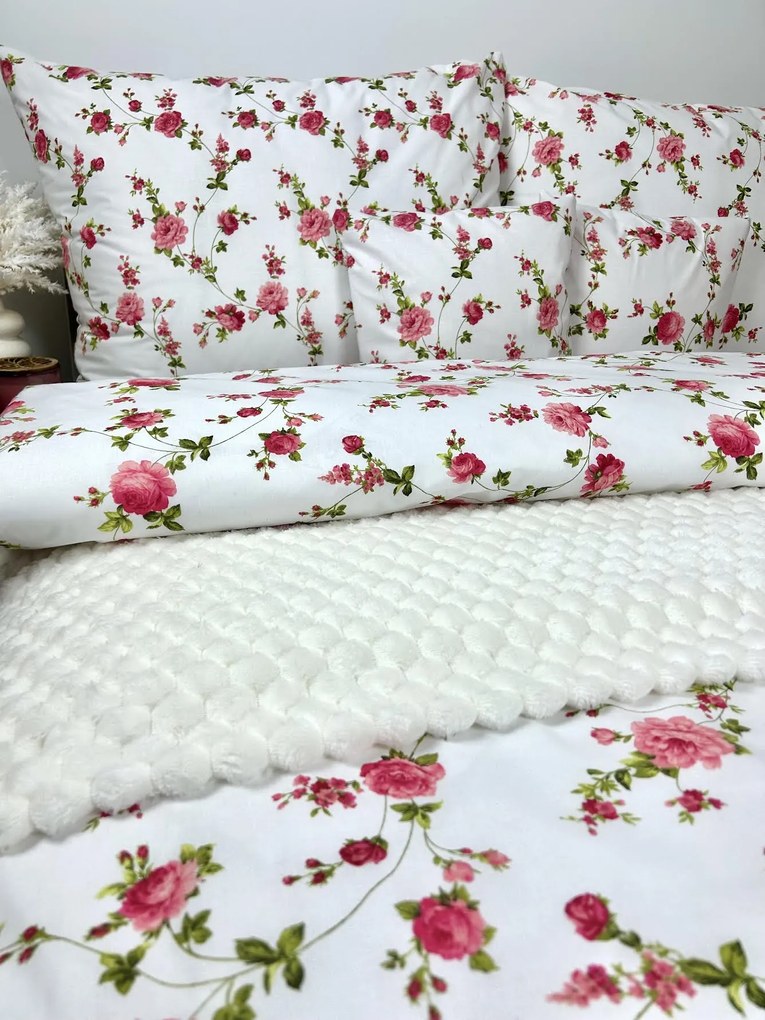 Posteľná obliečka Pink Roses 140x200/70x90 cm