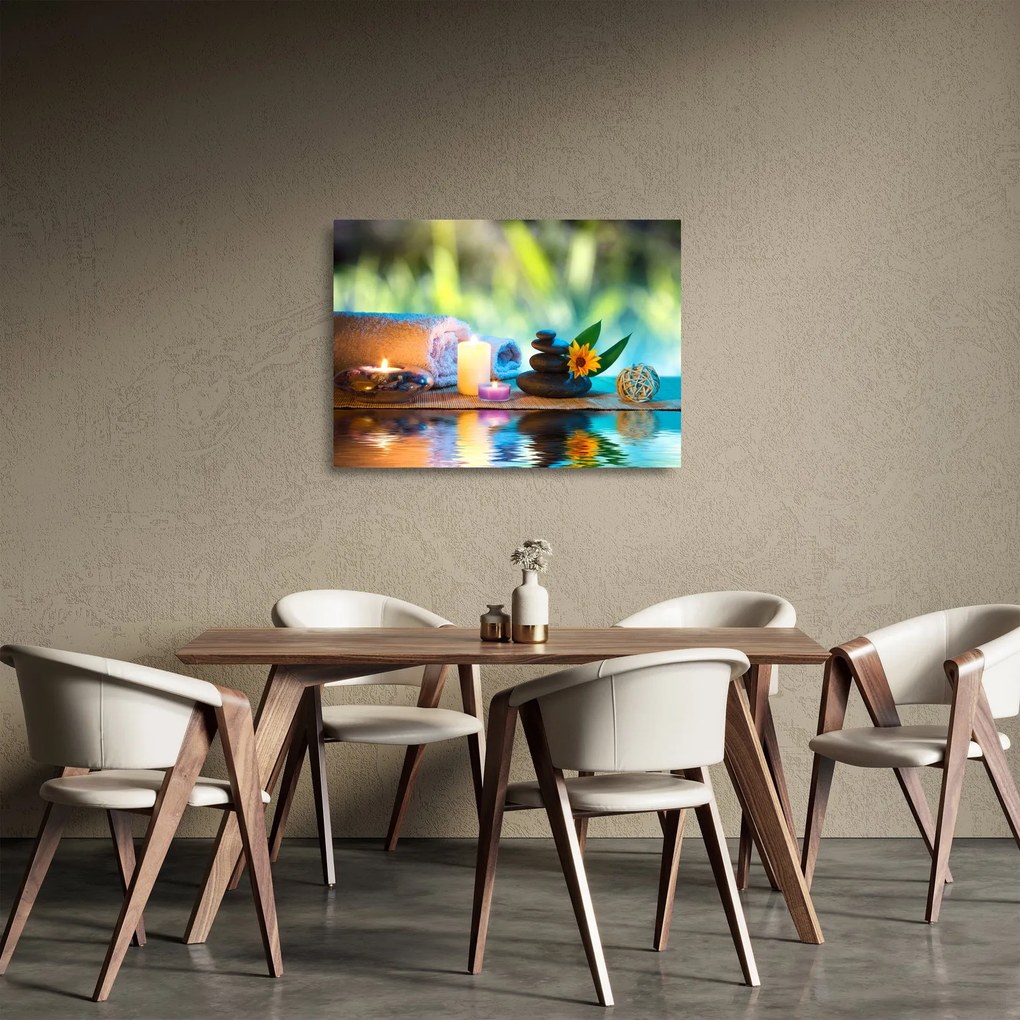 Sklenený obraz - Relaxácia (70x50 cm)