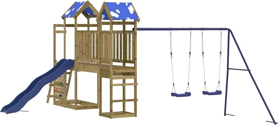 vidaXL Vonkajšia súprava na hranie impregnovaná borovica