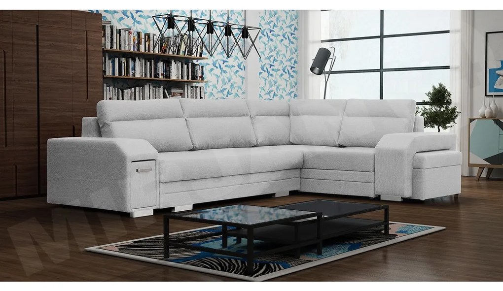 Rohová sedačka s barom Florio, Strana: ľavá, Dostupné poťahy: Inari 94