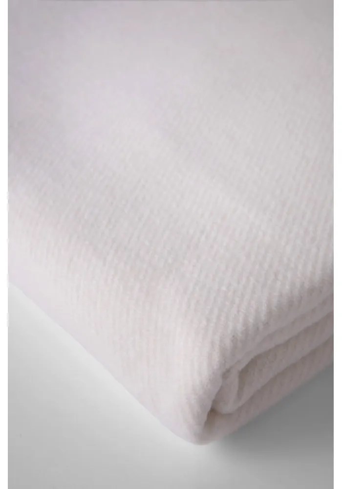 Krémovobiela deka s podielom bavlny Euromant Basics, 140 × 180 cm