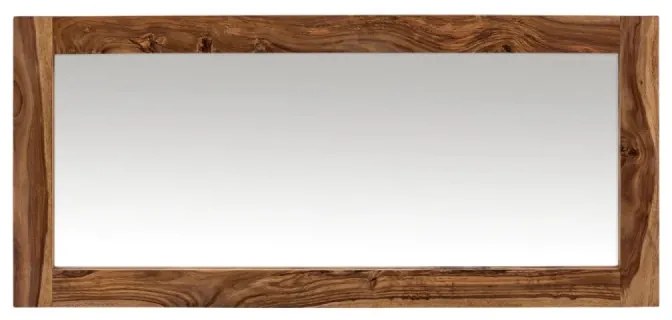 furniture-nabytek.cz - Masívne kúpeľňové zrkadlo Lagos z palisandrového dreva, lakované, hnedé – 130×60 cm