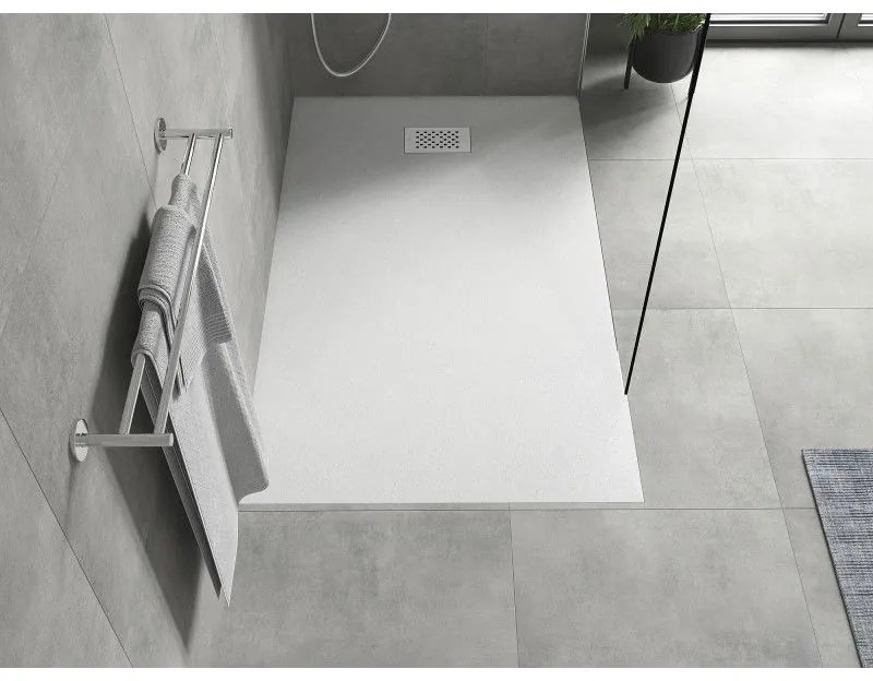 Mexen Hugo, obdĺžniková sprchová vanička SMC 150 x 90 cm, biela, biela krytka, 42109015-W