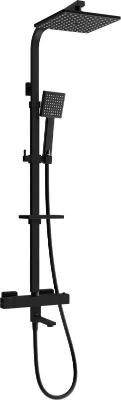 Mexen - CQ45 sprchový set s termostatickou batériou Cube, čierna,779104595-70