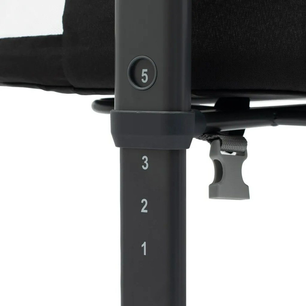 Baby Mix Prístavná postieľka Rose čierna, 84 x 80 x 52 cm