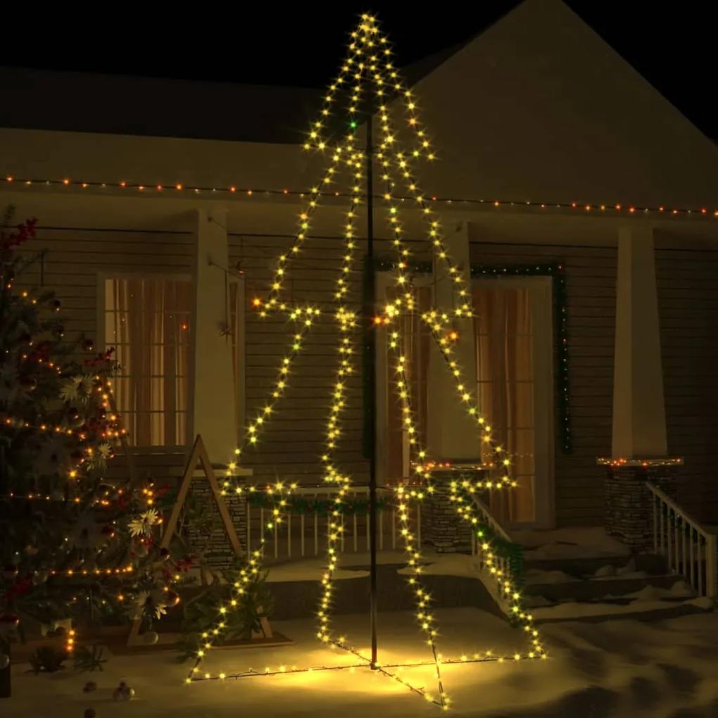 Vianočný stromček kužeľ 360 LED interiér a exteriér 143x250 cm 328591