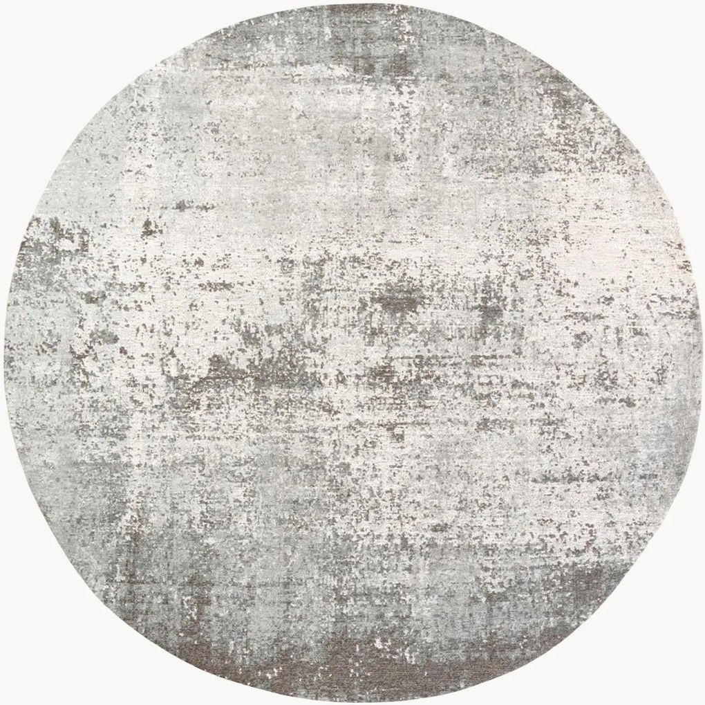 Okrúhly plocho tkaný žakárový koberec do interiéru/exteriéru Virgin Land