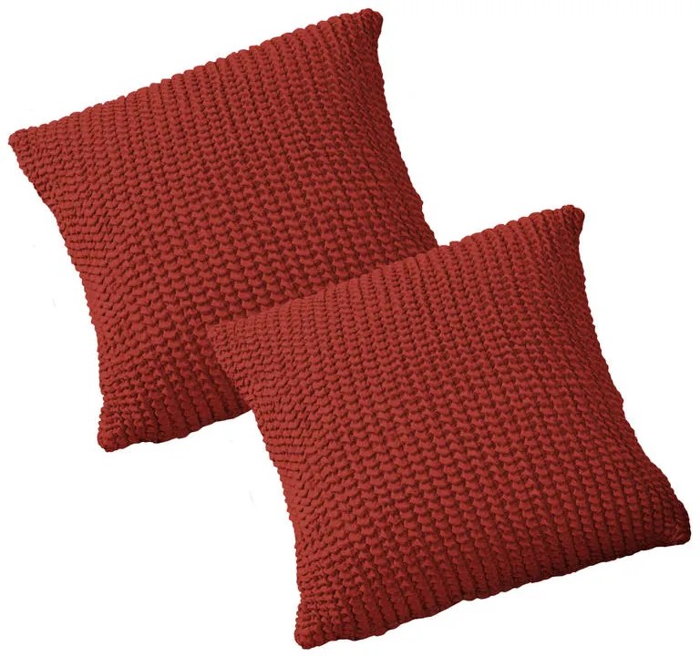 Super strečové poťahy GLAMOUR tehlová relaxačné kreslo (š. 70 - 90 cm)