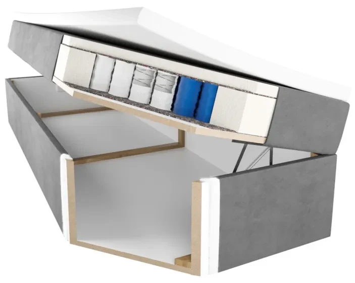 Čalúnená posteľ boxspring TYP 57, 180x200, trinity 19