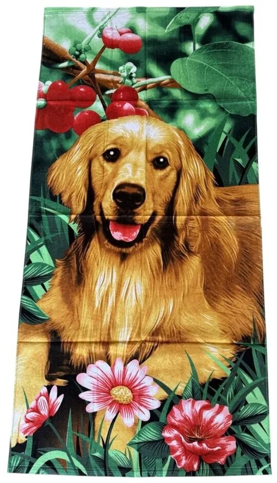 Plážová osuška FUNNY DOG 70x140 cm