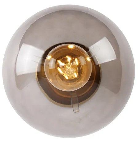 Inteligentné stropné svietidlo mosadzné s dymovým sklom vrátane WiFi ST64 - Pallon