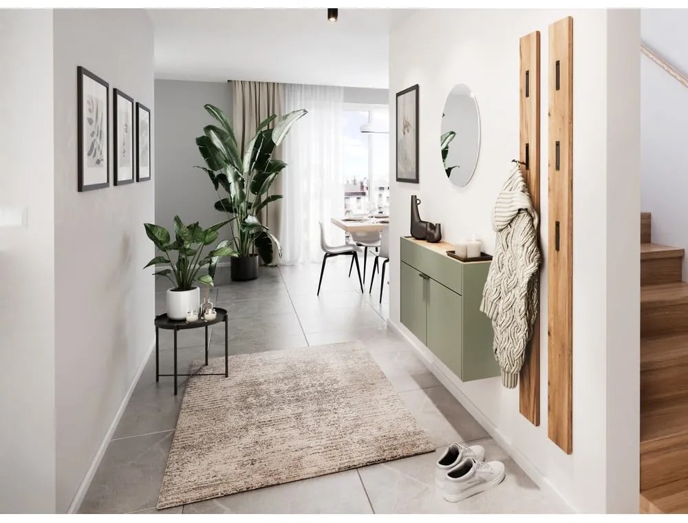 Šalviová zelená skrinka 110x57x22 cm Ameca – Germania