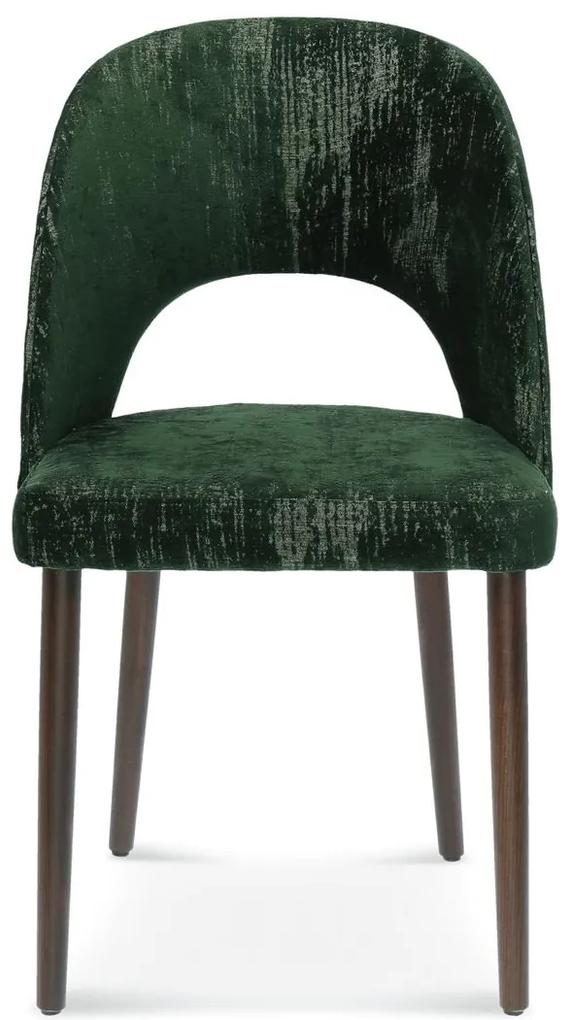 FAMEG Alora - A-1412 - jedálenská stolička Farba dreva: dub premium, Čalúnenie: koža L2
