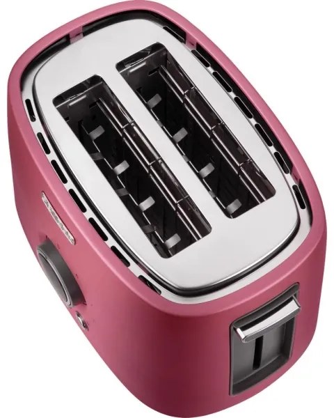 Sencor - Hriankovač s dvoma otvormi a ohrievacím roštom 1000W/230V ružový