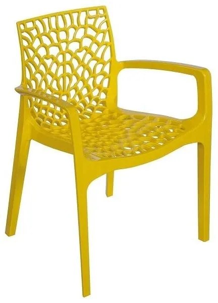 Stima Plastové kreslo GRUVYER Vyberte odtieň ->: Giallo - Žltá