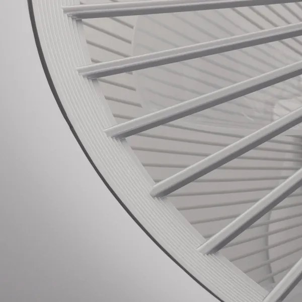 LED Stmievateľné stropné svietidlo s ventilátorom ZONDA LED/48W/230V strieborná + DO