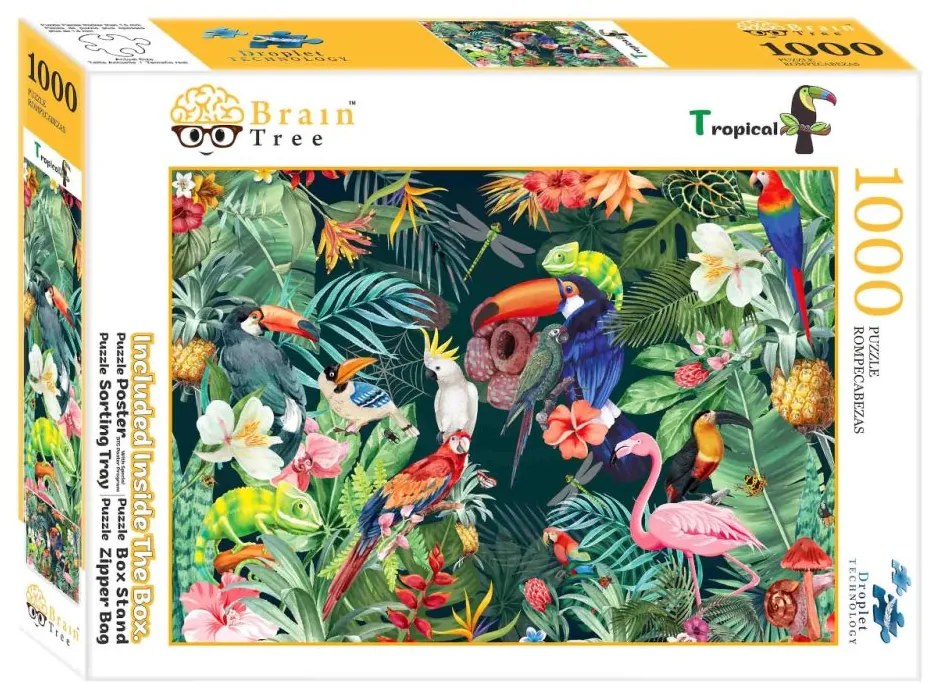 Brain Tree Puzzle Tropická príroda 1000 dielikov