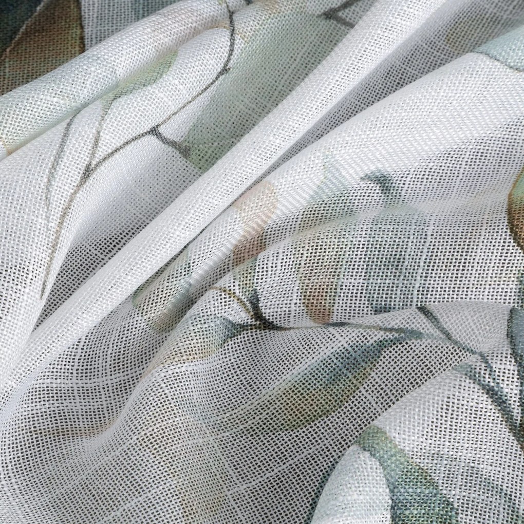 ZÁVES NA KRÚŽKOCH SENA 140X250 CM LISTY