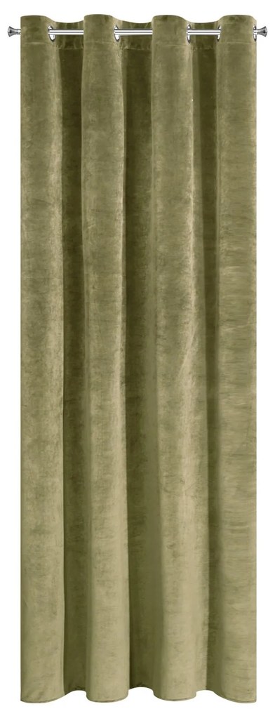 ZATEMŇOVACÍ ZÁVES NA KRÚŽKOCH RIA 140X250 CM OLIVOVÁ