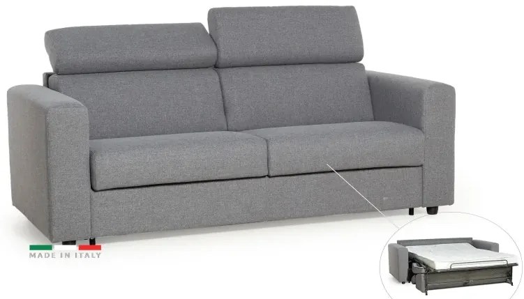 Rozkladacia pohovka na každodenné spanie TAVOLA, sivá (penelope 22)