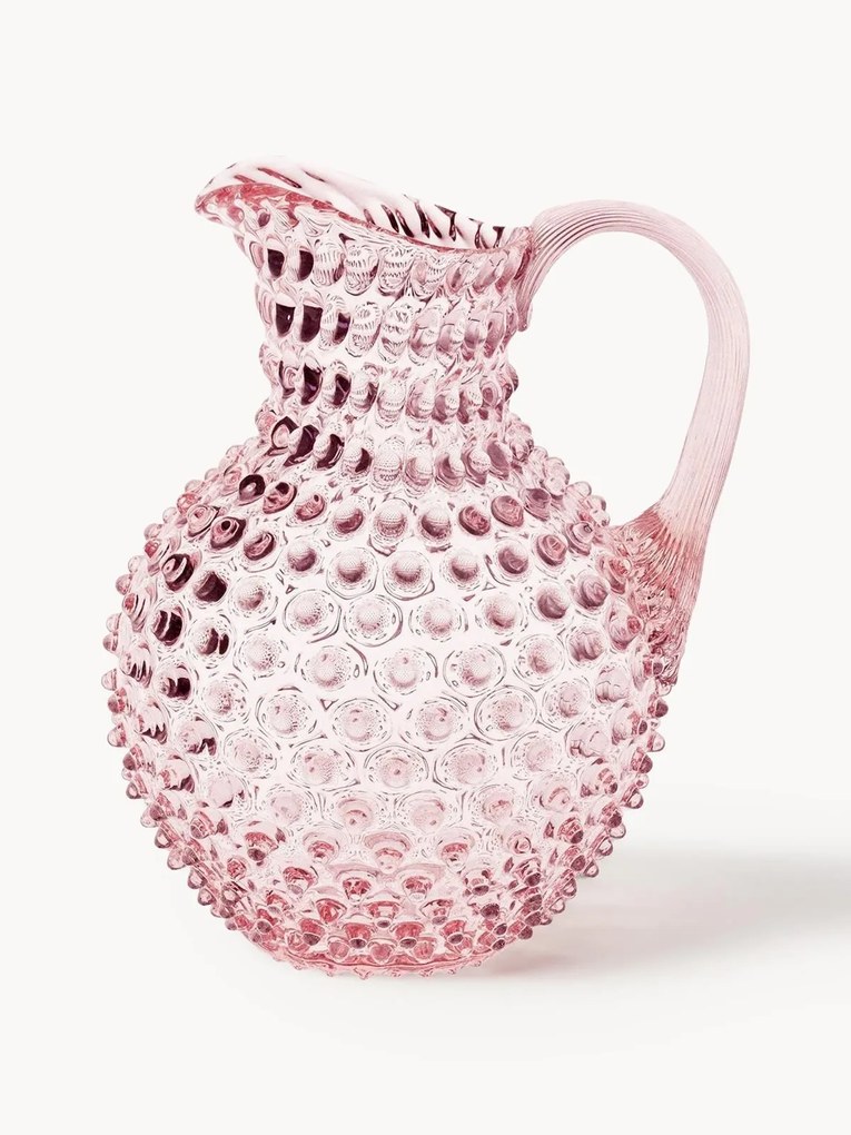 Ručne fúkaný džbán Hobnail, 2 l