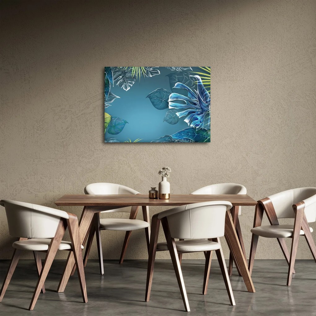 Obraz - Listy tropických rastlín (70x50 cm)