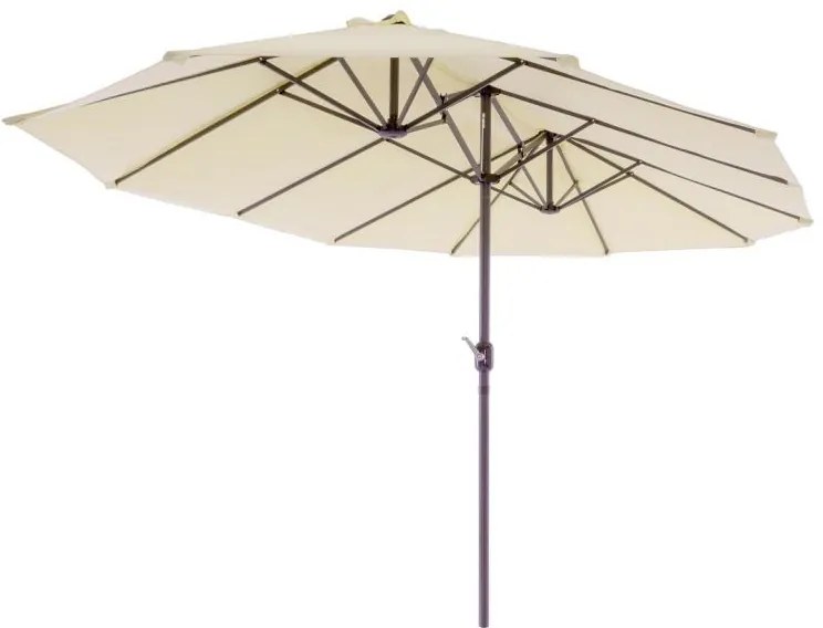 Garthen 64011 Veľký slnečník XXL 4,65 m - krémový