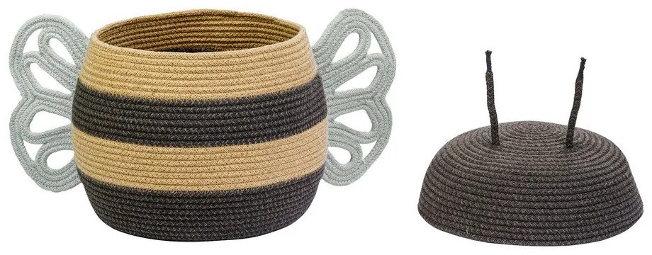 Látkový detský kôš na hračky ø 30x32 cm Mama Bee – Lorena Canals