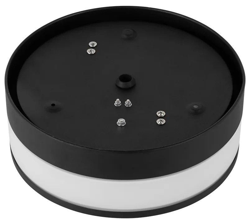 Moderné vonkajšie stropné svietidlo čierne 23 cm IP44 - Flavi